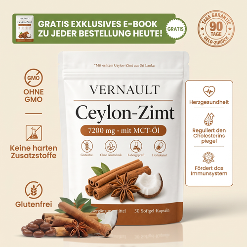 Ceylon-Zimt 7.200 mg mit MCT-Öl