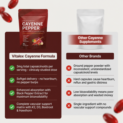 Vitalex Cayenne Pepper Softgels EN